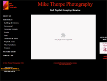 Tablet Screenshot of mikethorpephotography.com.au